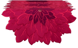 Bieżnik Świąteczny Czerwony 60x120 Gwiazda Betlejemska Bieżnik Dekoracyjny Czerwony