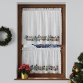 Zazdrostka Świąteczna 100x40 Firanka Gotowa Krótka Zimowe Miasteczko