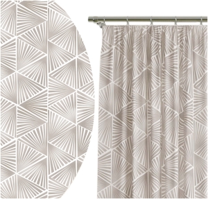 Zasłona Gotowa na Taśmie 140x250 Żabki Beż 8237