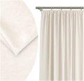 Zasłona Gotowa Kremowa 140x250 Zasłony Żabki Velvet Gładkie 9536
