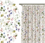 Zasłona Gotowa 140x250 Zasłony Kwiaty Kolorowe 6336