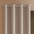 Zasłona Welurowa na Przelotkach 140x240 Zasłona Gotowa Welur Ciemny Krem