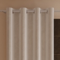 Zasłona Welurowa na Przelotkach 140x240 Zasłona Gotowa Welur Krem