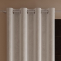 Zasłona Welurowa na Przelotkach 140x240 Zasłona Gotowa Welur Ciepły Jasny Szary