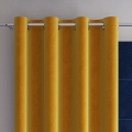 Zasłona Welurowa na Przelotkach 140x240 Zasłona Gotowa Welur Szafran