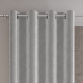 Zasłona Welurowa na Przelotkach 140x240 Zasłona Gotowa Welur Pastelowy Szary