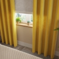 Zasłona Welurowa Żółta 140x250 Zasłona Gotowa na Przelotkach Welur