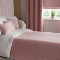 VELVI Zasłona gotowa na przelotkach, szerokość 140 x wysokość 250cm, kolor 013 ciemny pudrowy różowy VELVI0/ZGP/013/140250/1