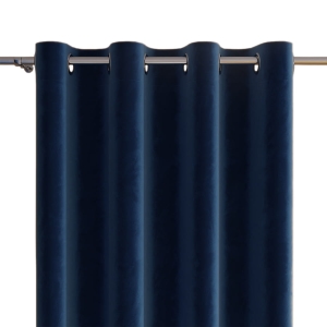 Zasłona Welurowa na Przelotkach 140x240 Zasłona Gotowa Welur Granatowa