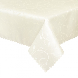 Obrus Plamoodporny 140x220 Obrus Kremowy Prostokątny