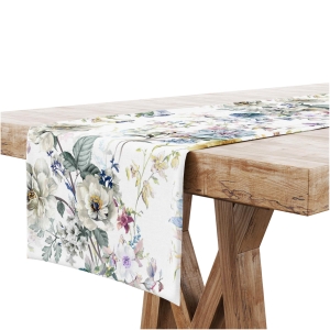 Bieżnik na Stół 40x220 Dekoracyjny Delikatne Kwiaty 8270