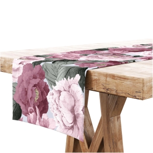 Bieżnik na Stół 40x200 Dekoracyjny Kwiaty Róż 8271