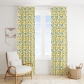 Zasłona Gotowa na Taśmie 140x160 Zasłona Welur Cytryny 10653