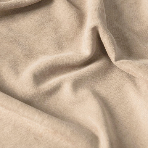 Materiał na Zasłony Gładki 290cm Materiał Welur Szeroki Zasłony Poszewki Piaskowy Beż