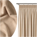 Materiał na Zasłony Gładki 290cm Materiał Welur Szeroki Zasłony Poszewki Beżowy