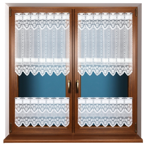 Zazdrostka 80cm Zazdrostki do Kuchni Zazdrostka Panelowa na Metry (13cm) Krótka Firanka