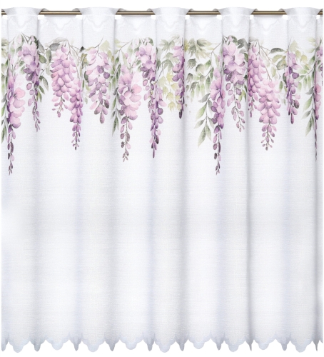 Zazdrostka 150x70 Zazdrostki do Kuchni Firanka Krótka Zazdrostka Gotowa Wisteria