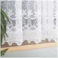 Firanka Żakardowa Krótka 160cm Firana na Metry Klasyczna Biała