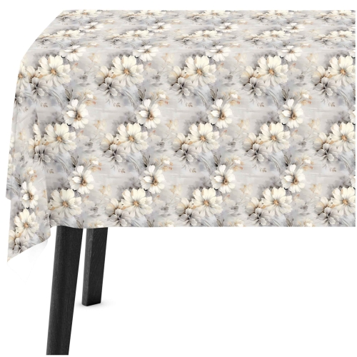 Obrus na Stół 140x180 Dekoracyjny Obrusy Welur Szary