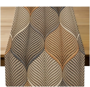 Bieżnik na Stół 40x120 Dekoracyjny Brązowy 9508