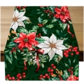 Bieżnik Świąteczny Zielony Bieżniki Szyte na Wymiar