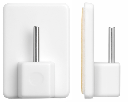 Haczyk z Klejem do Montażu Karniszy do Zazdrosek Zazdrostek Biały 1szt 6158