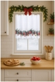 Zazdrostka Świąteczna 100x70 Krótka Gotowa Firanka do Kuchni Girlanda