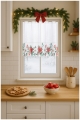 Zazdrostka Świąteczna 100x70 Krótka Gotowa Firanka do Kuchni Gwiazda Betlejemska