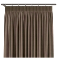 Zasłona Welurowa Szeroka 280x250 Zasłony na Taśmie Brązowe