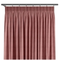 Zasłona Welurowa Różowa 140x250 Zasłony na Taśmie Brudny Ciemny Róż