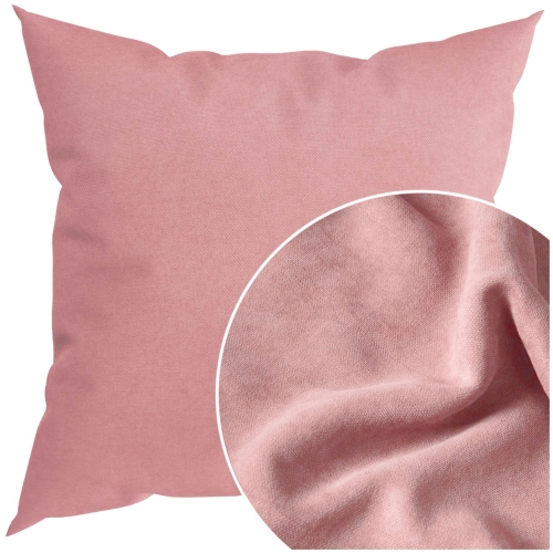 Poszewka Welurowa 40x40 Miękka Poszewka na Jaśka Gładka Poszewka Jasny Róż