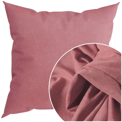 Poszewka Welurowa 40x40 Miękka Poszewka na Jaśka Gładka Poszewka Brudny Róż