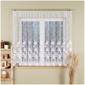 Krótka Firana Żakardowa do Parapetu Szyta na Wymiar