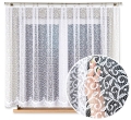 Krótka Firanka Wzorzysta Szyta na Wymiar