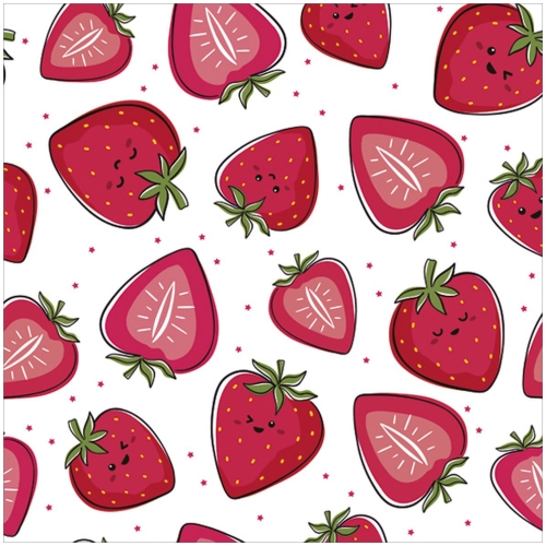 Serwetki Papierowe Radosne Soczyste Truskawki 20szt. 33x33cm