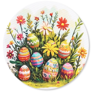 SERWETKA WIELKANOCNA 30cm Serwetki Świąteczne Wiosenne Kwiaty i Pisanki 