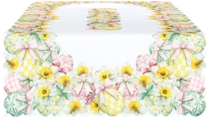 Bieżnik Wielkanocny 60x120 Bieżnik Świąteczny Pastelowe Pisanki