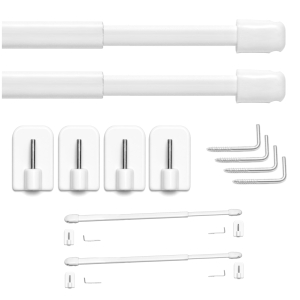 Komplet 2x Karnisz Zazdrostki Patyczki 40cm 7567