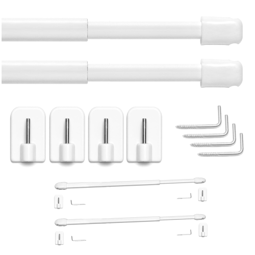 Komplet 2x Karnisz Zazdrostki Patyczki 40cm 7567