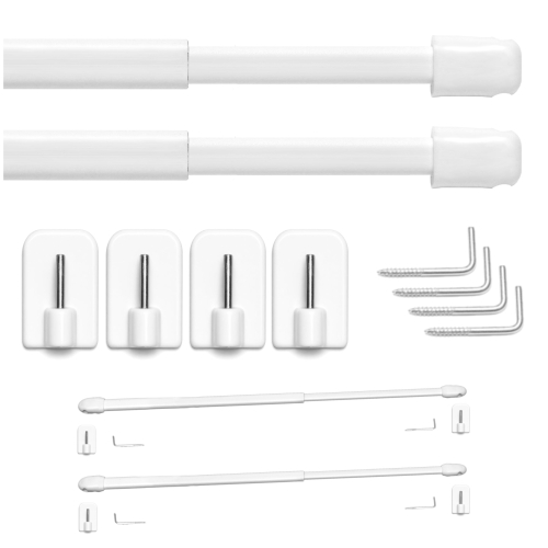 Komplet 2x Karnisz Zazdrostki Patyczki 60cm 7568