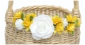 Ozdoba na Koszyk Wielkanocny Kwiaty na Koszyczek Żółte