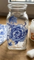 Serwetki Papierowe Niebieskie Róże Porcelana Delft Klasyczne 20szt. 3w 33x33cm
