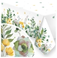 Obrus Papierowy Jednorazowy 120x180 cm Eko Żółte Kwiaty Bez Plastiku Polski Impreza 11140
