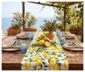 Bieżnik w Cytryny 40x160 Bieżnik na Lato na Stół Żółty
