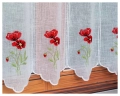Zazdrostka Haftowana Maki 60cm Zazdrostka Panelowa na Metry